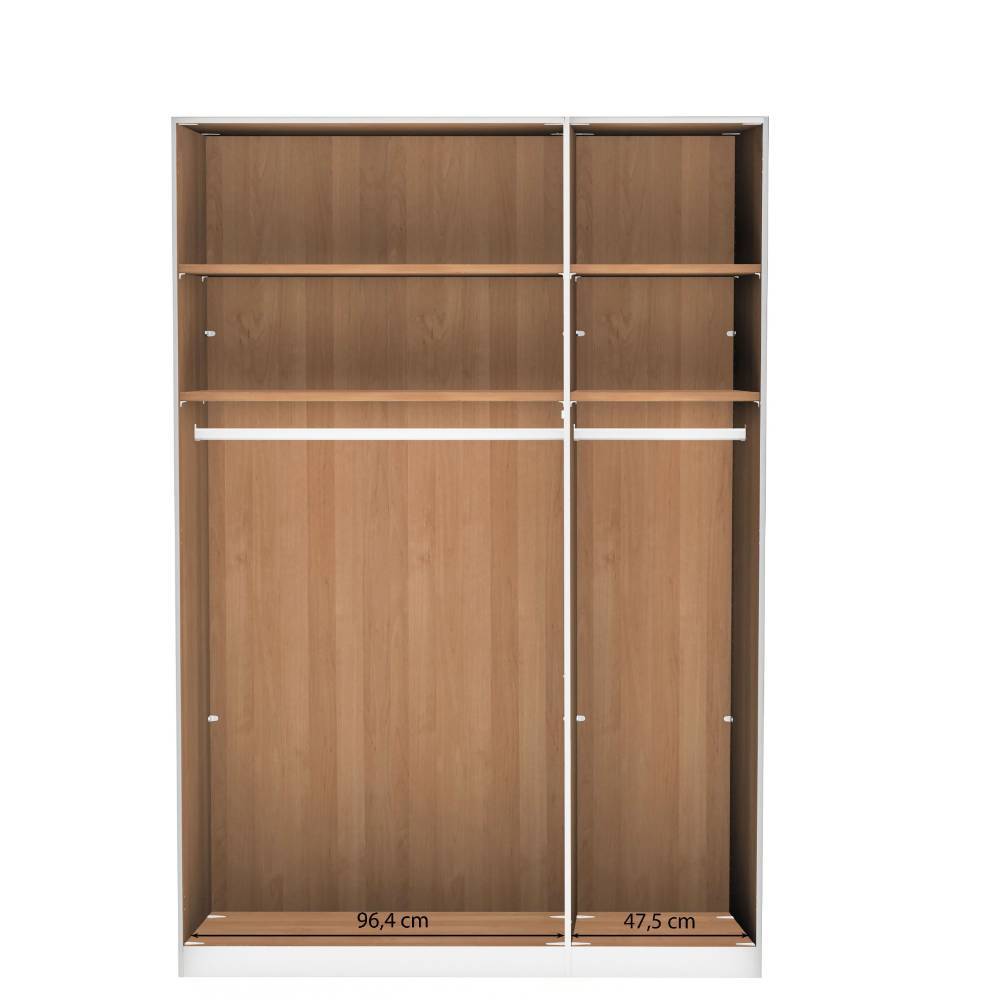 3-türiger Schrank teilmassiv - Dilacco