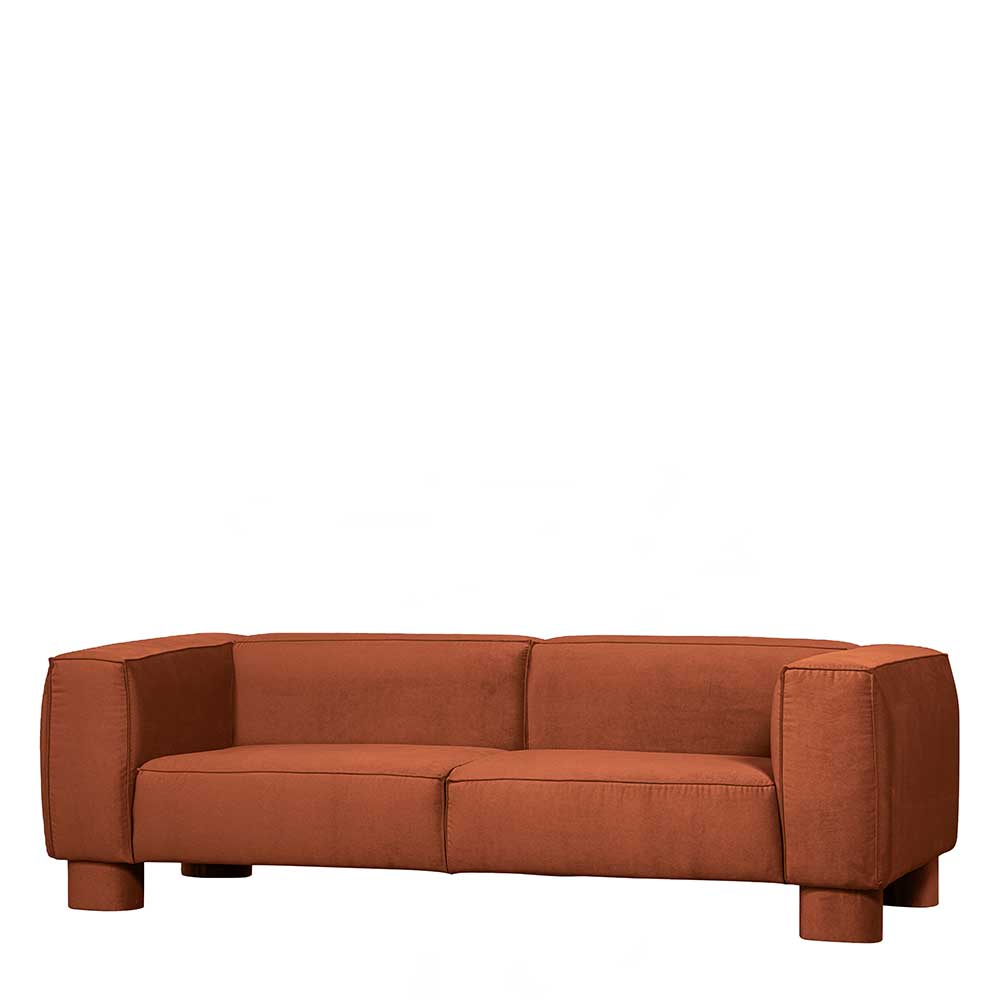 Wohnzimmer-Sofa in Apricot Samt - Champ