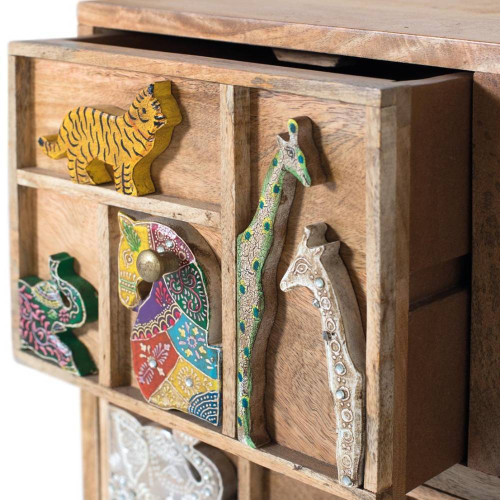 Design-Kommode mit Tiermotiven - Castor
