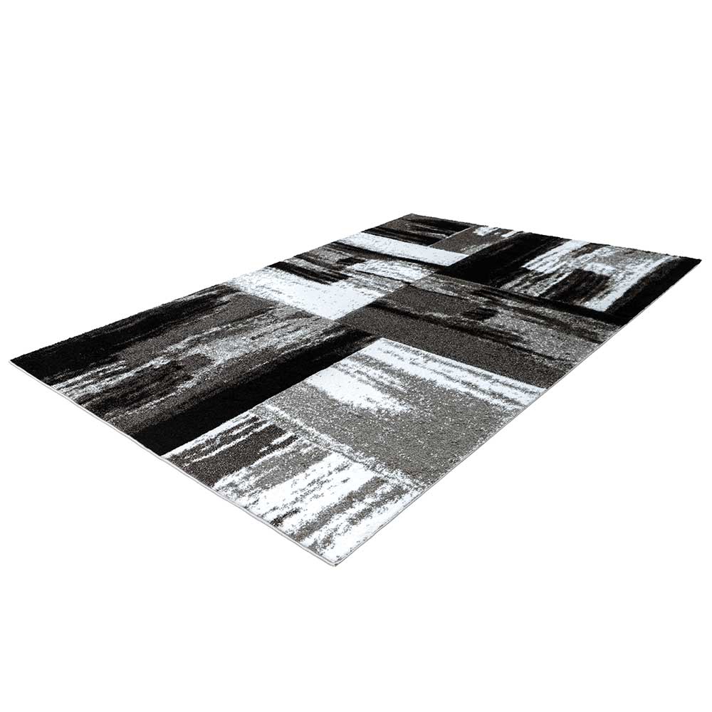 Brush Design Teppich in Grau und Schwarz - Naspar
