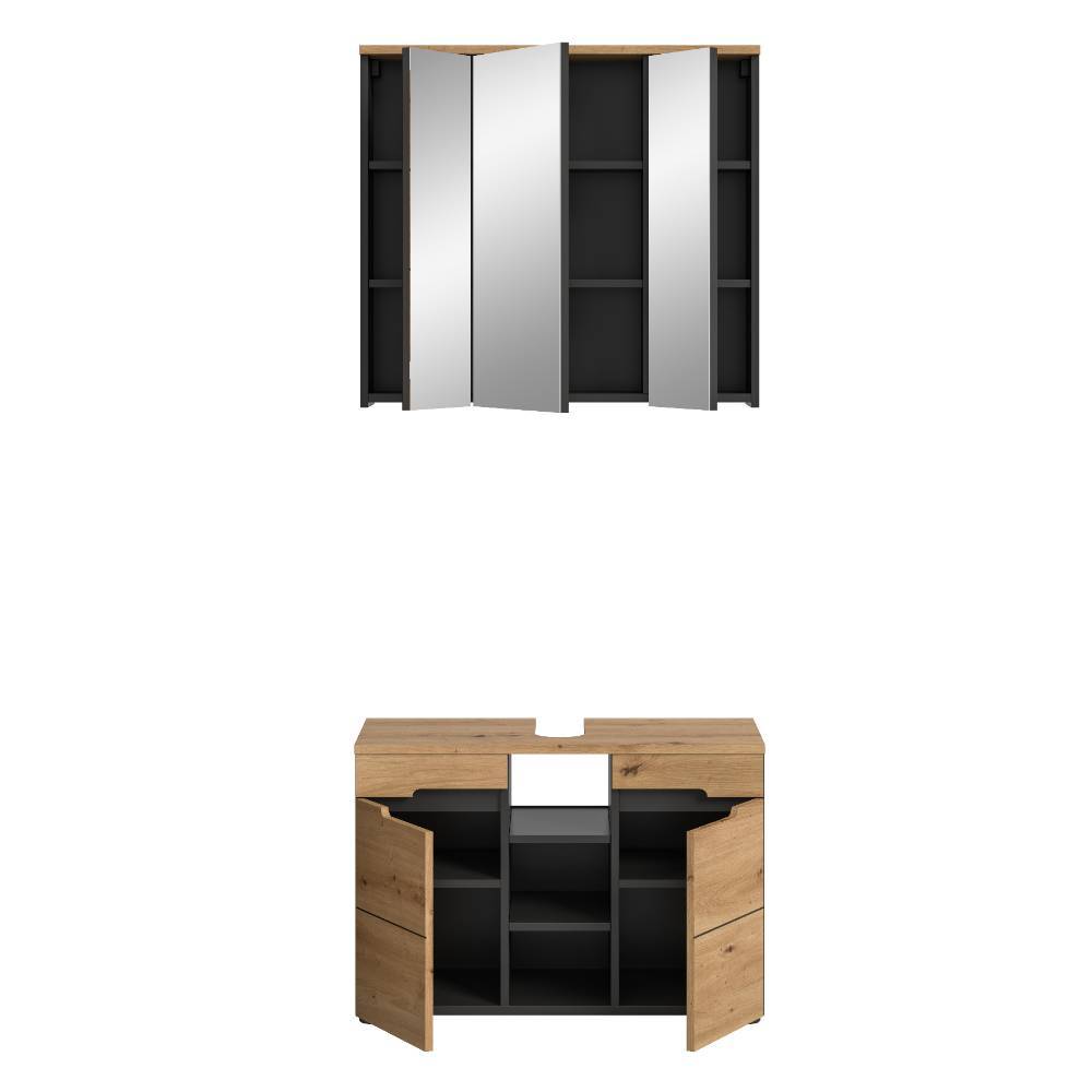 Bad Waschplatzmöbel Set - Norja (zweiteilig)