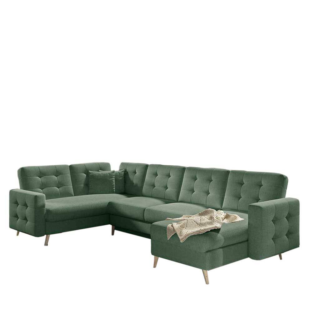 Wohnzimmer Viersitzer U-Sofa mit Schlaffunktion - Gilianoa