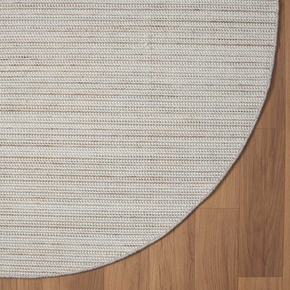 Runder Skandi Design Teppich in Sisal Optik - Lephanta