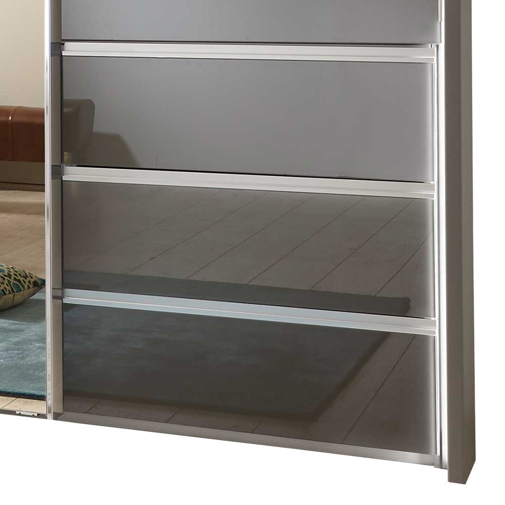 340cm Schwebeturen Schrank Mit Passepartout In Braun Led Licht Pacianus 