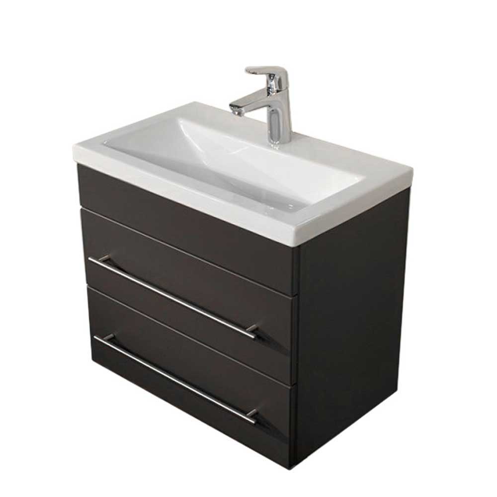 60cm Badezimmer-Waschtisch in Grau & Weiß für die Wandmontage - Zora