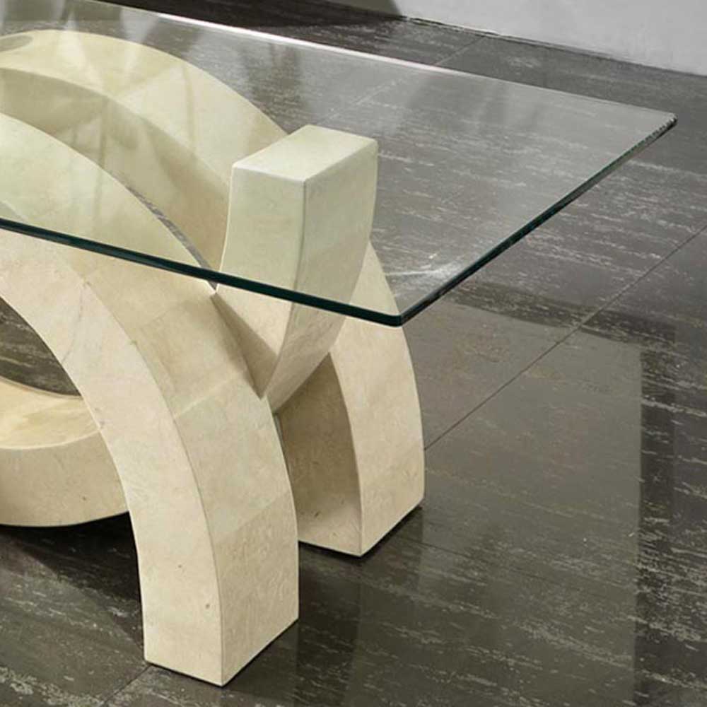 Designer Couchtisch Deliana Mit Glasplatte Wohnende