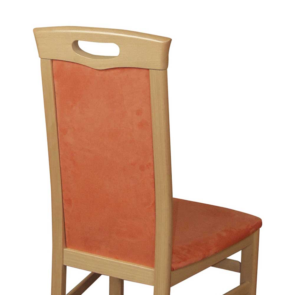 Esstisch Stuhl in Terracotta & Buche im 2er Set bestellen ...