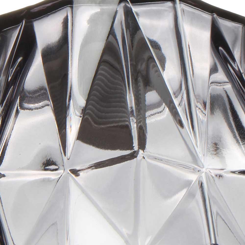 Hängende Lampe in Grau Glasschirm - 19x19x19 cm - modern ...