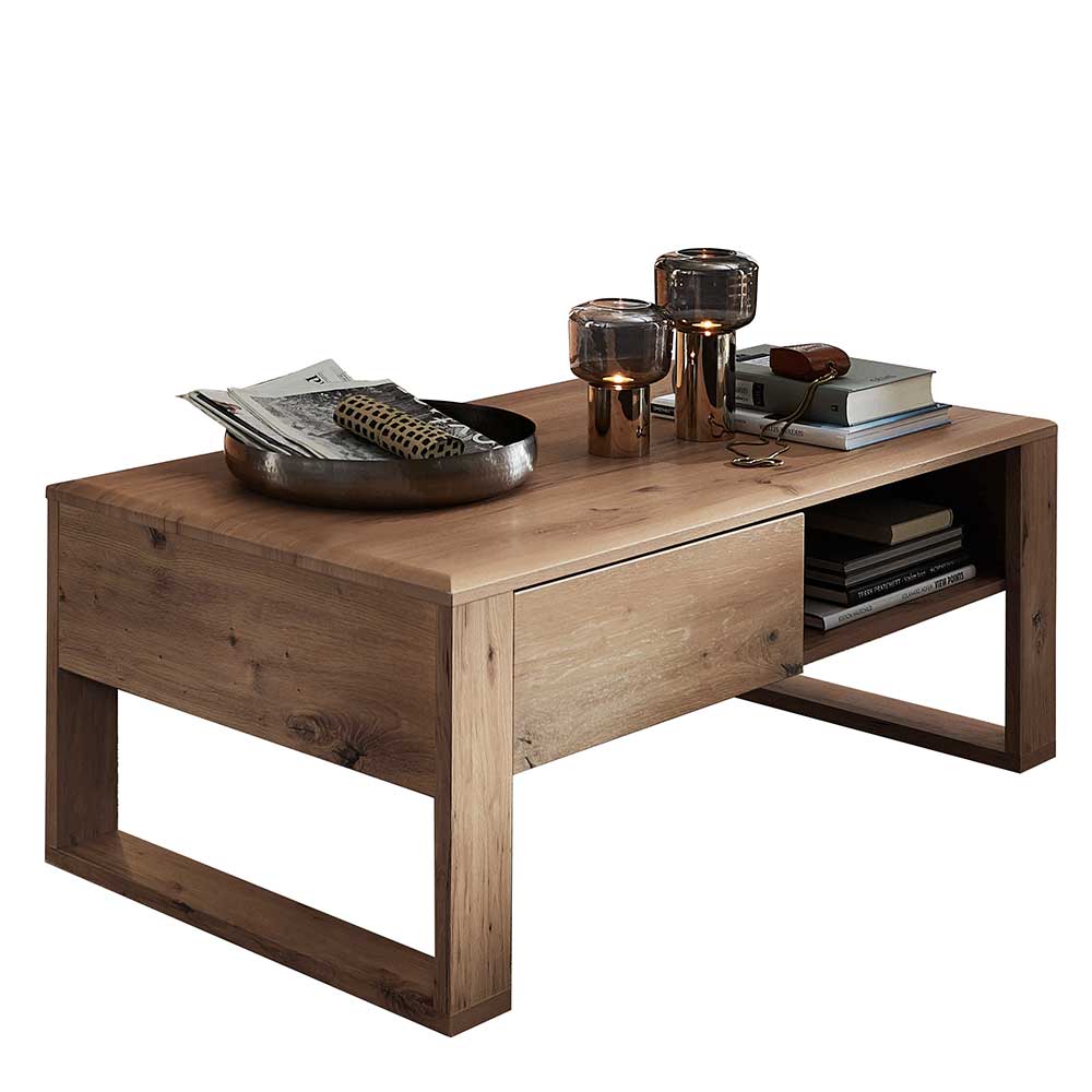 Couchtisch Wildeiche Mit Schublade