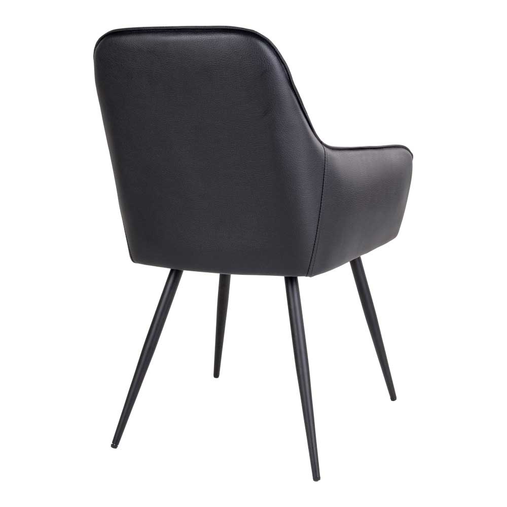 Kunstleder-Sessel fürs Esszimmer mit Metallgestell - in ...