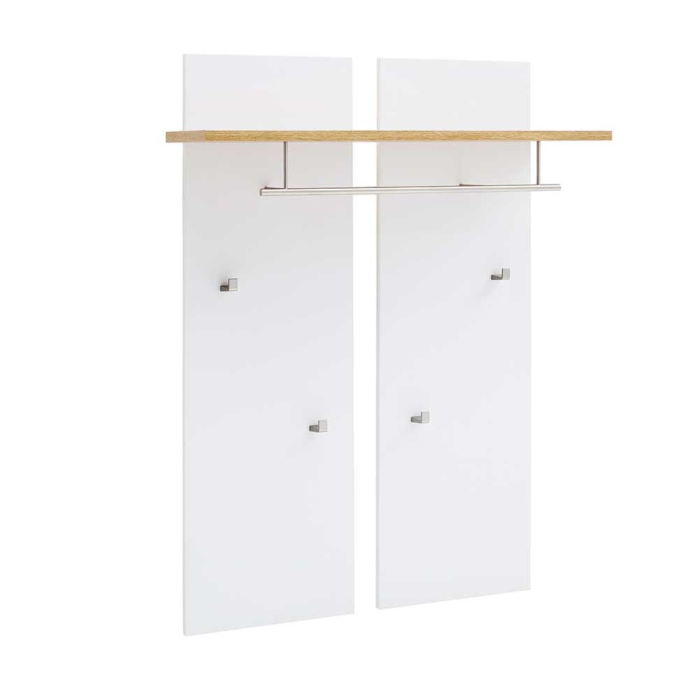 Wandgarderobe Aus Metall Und Holzdekor Kaufen Produktbild-Vorschau 4