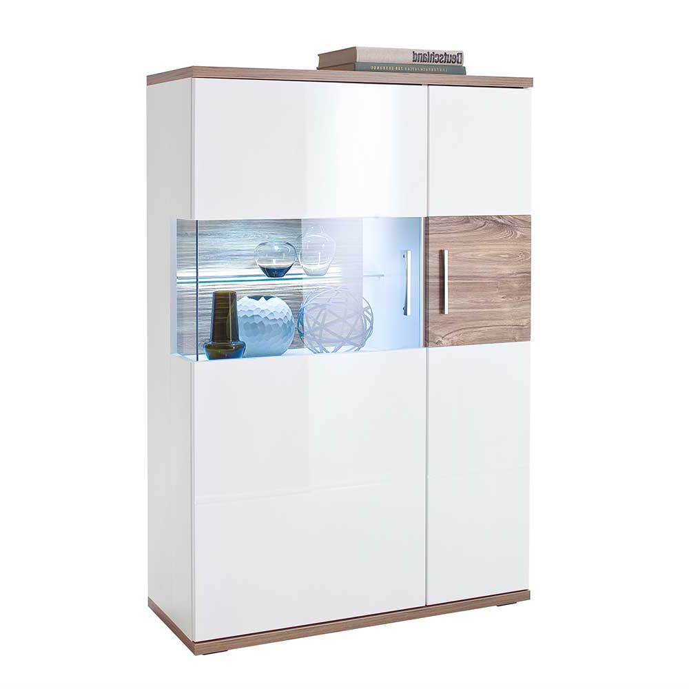Highboard Wei Hochglanz