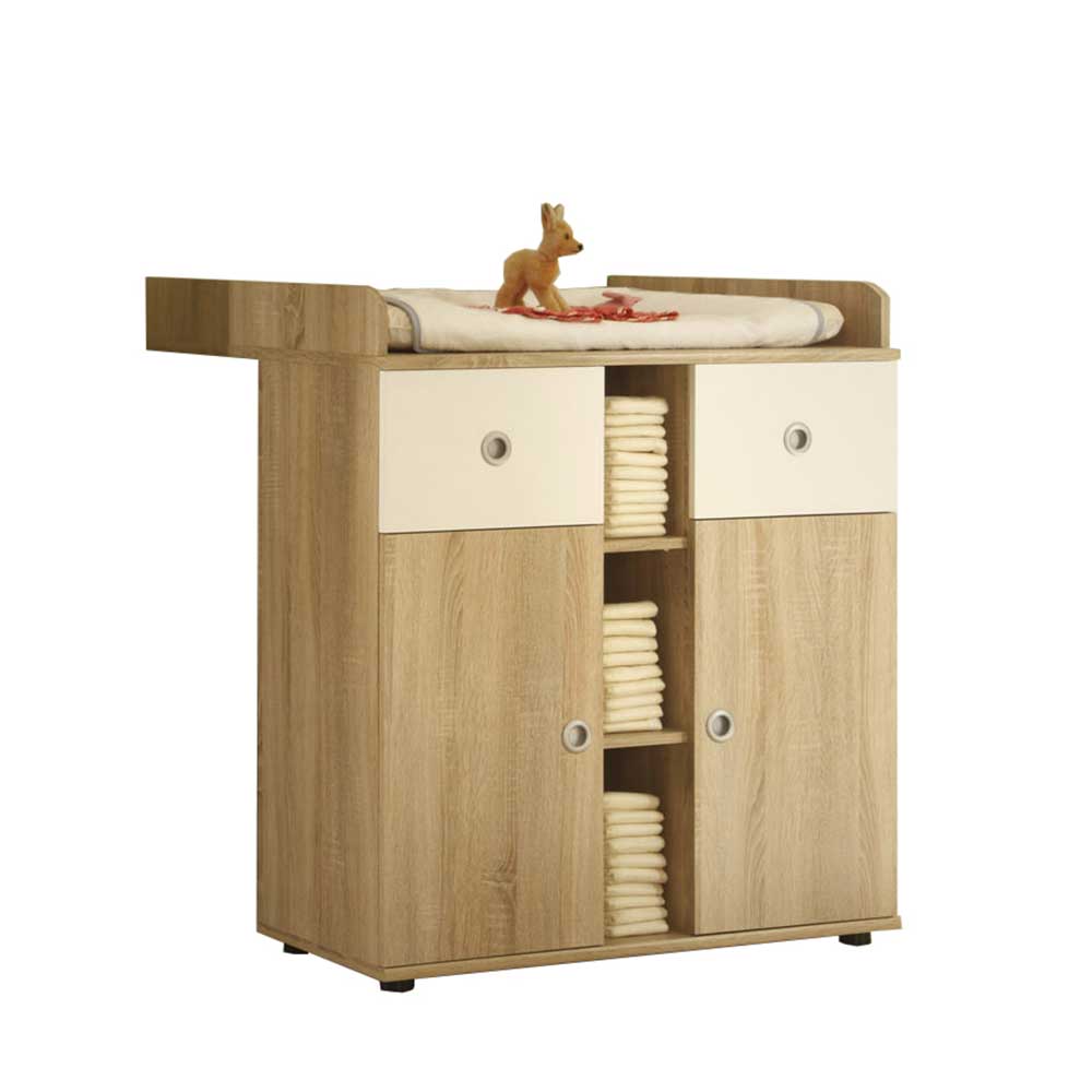 Möbel Babyzimmer komplett in Weiß & Sonoma Eiche - Silvado ...