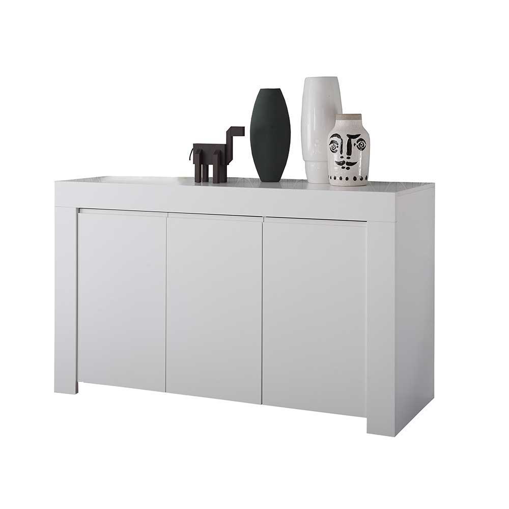 Set TV Board & Sideboard & Schrank in Weiß lackiert ...