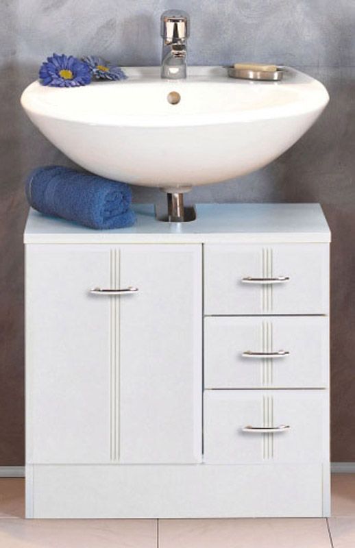 Waschbeckenunterschrank Weiß Waschtisch Unterschrank Badezimmer Unterschrank