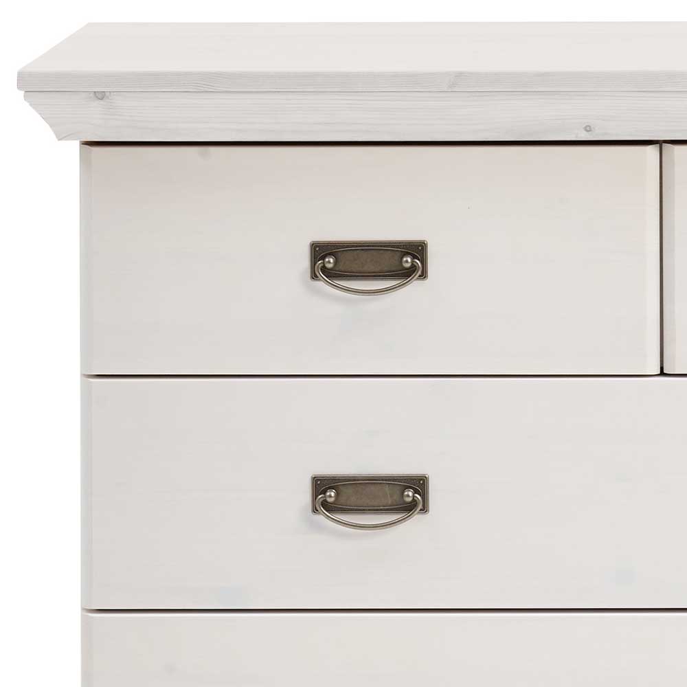 Vida Designs Kiefern-Kommode – 4 Schubladen, 72x36x75 Cm, Mit Metallgriffen