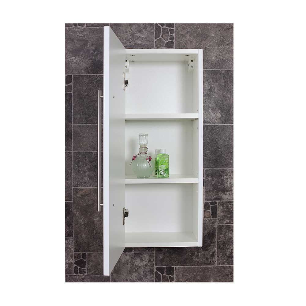Weißer Bad Oberschrank mit Tür 30 cm breit & 70 cm hoch - Ulidia