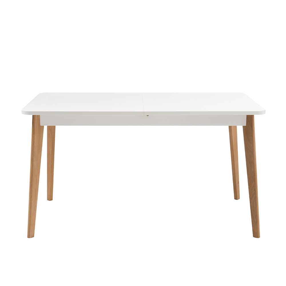 Zweifarbiger Scandi Tisch Ausziehbar Bis 180x80 Cm Cablos 