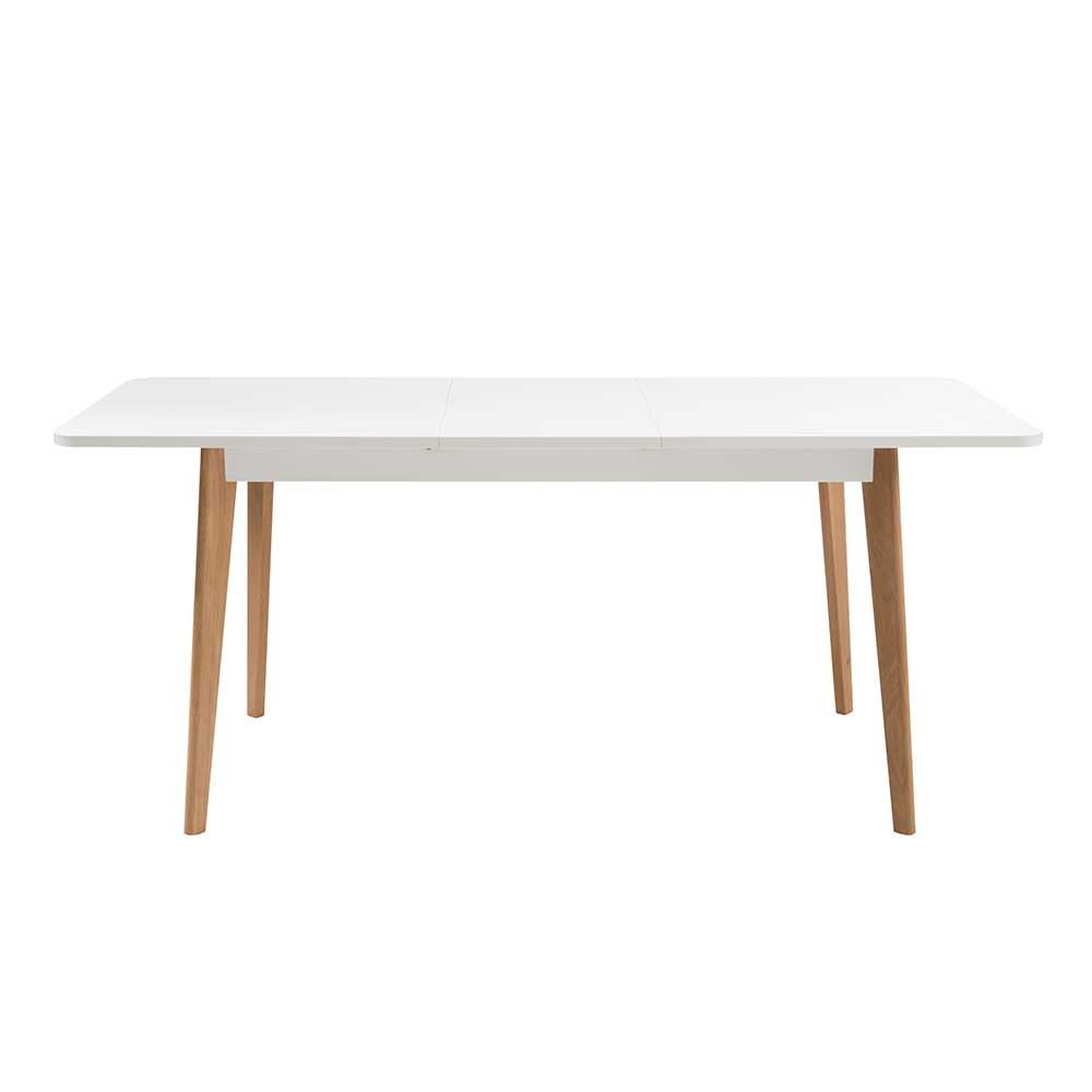 Zweifarbiger Scandi Tisch Ausziehbar Bis 180x80 Cm Cablos 