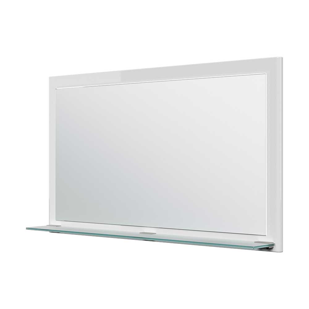 104x60x14 Hochglanz Spiegel mit Glasablage in modernem Design Electa