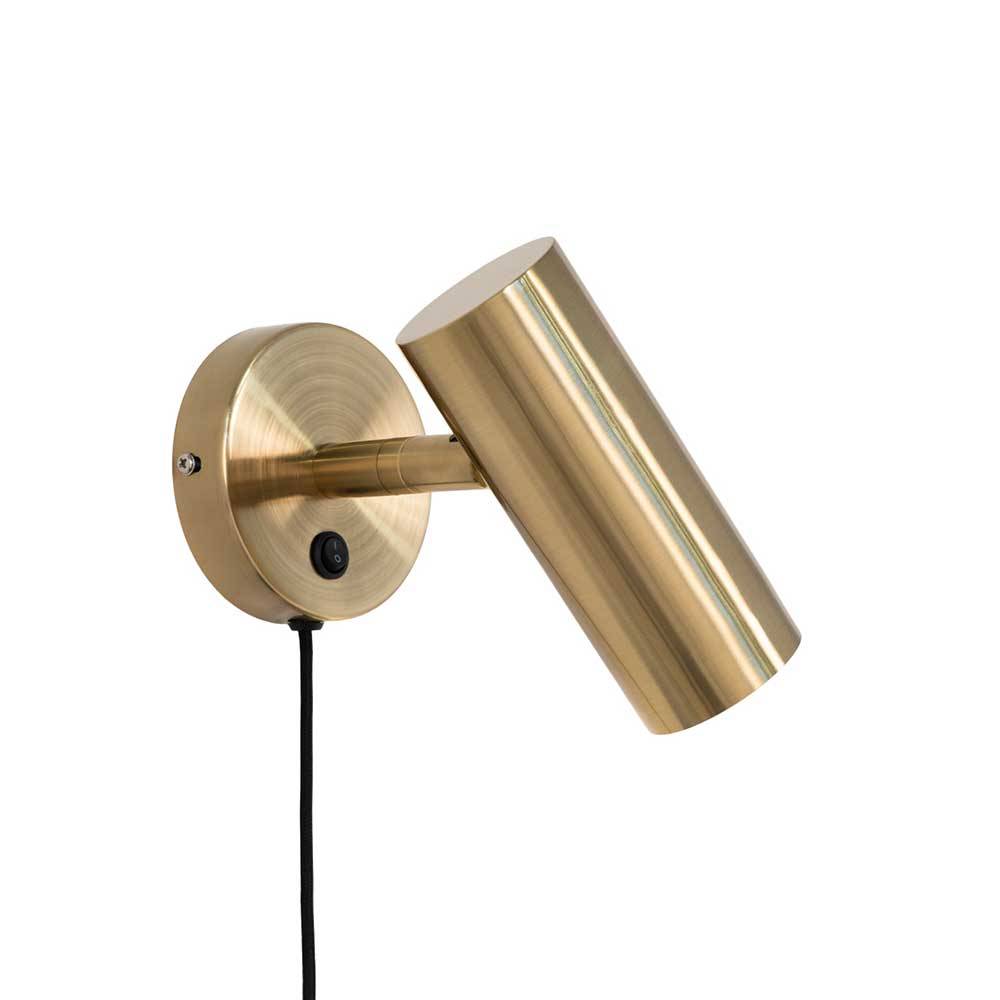 10x22x15 Metall Wandleuchte in Messing - elegant modernes Design Laganca