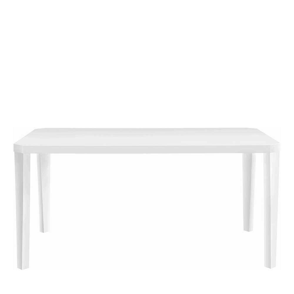 160x90 Esszimmertisch in Weiß Hochglanz lackiert - online bestellen Zilwan