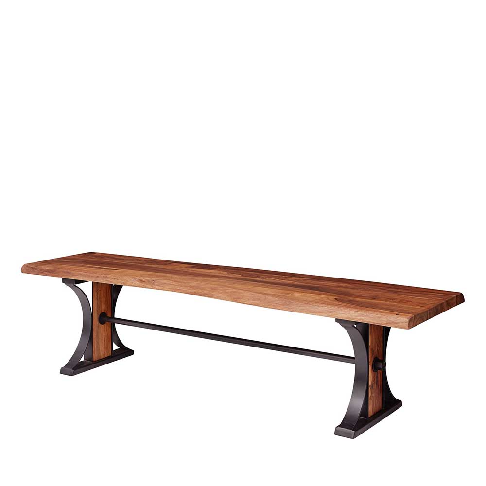 178cm Design Sitzbank aus Holz & Eisen handgearbeitet - 3 Personen Tabara