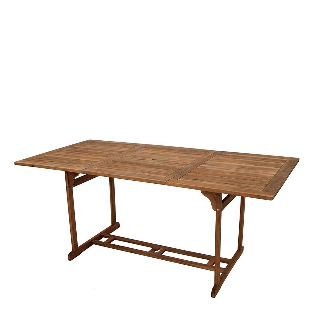 180x90 Outdoor Tisch aus Massivholz Akazie mit geölter Oberfläche Vibulam