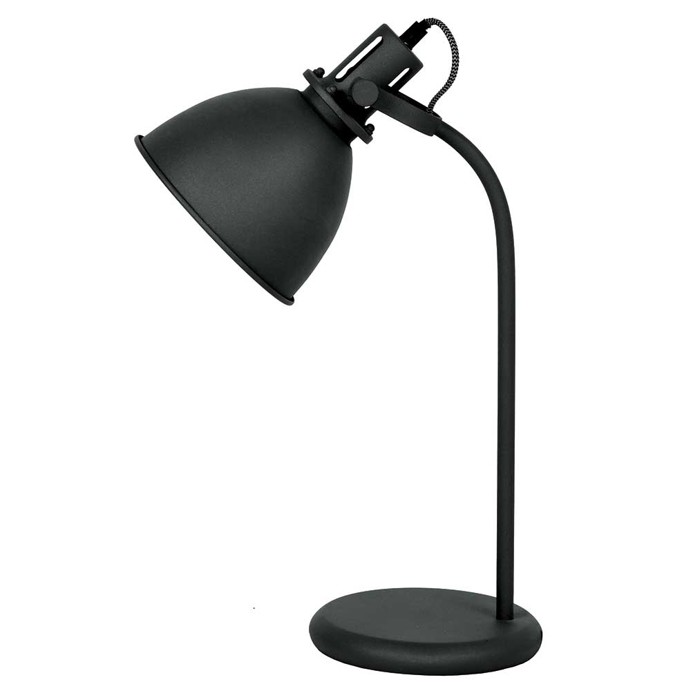 18x50x28 Tischlampe aus schwarzem Metall - klassisch-modernes Design Urbana