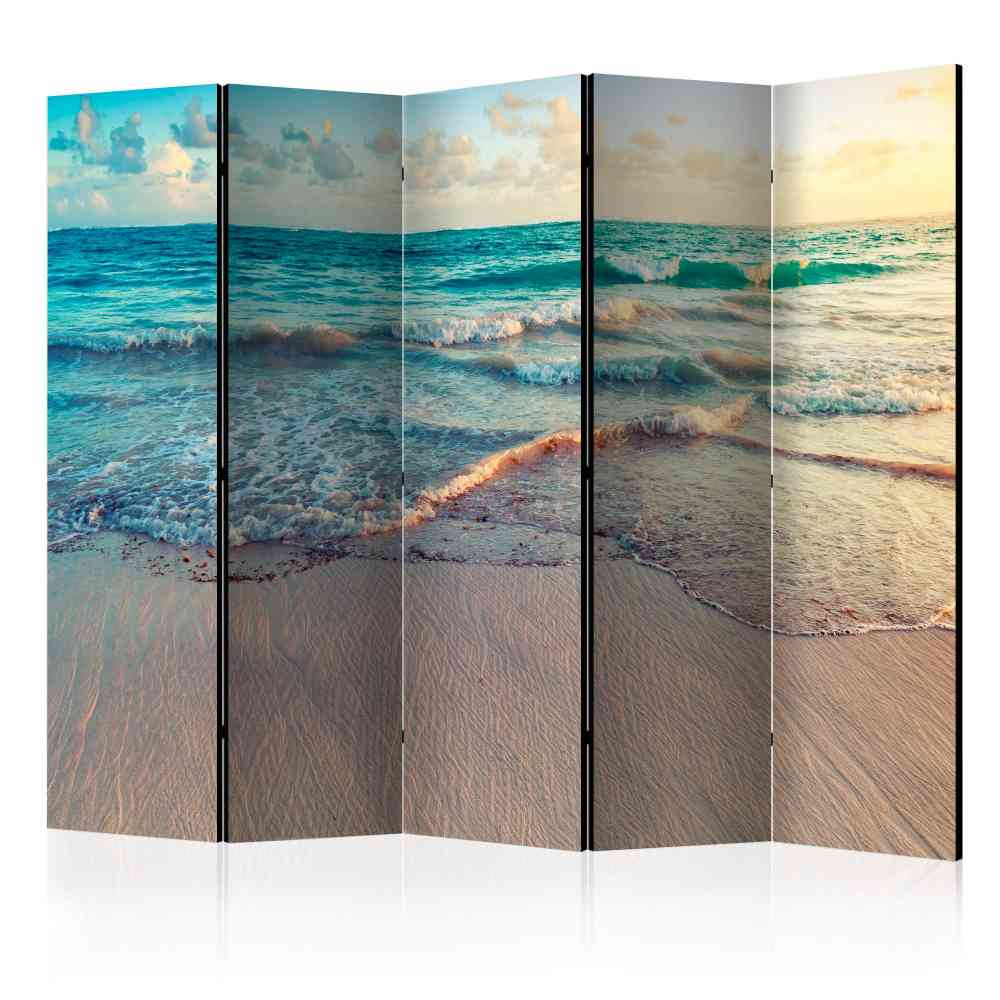 225x172 Paravent Strand & Wellen Fotodruck beidseitig mit UV-Schutz Jaenda
