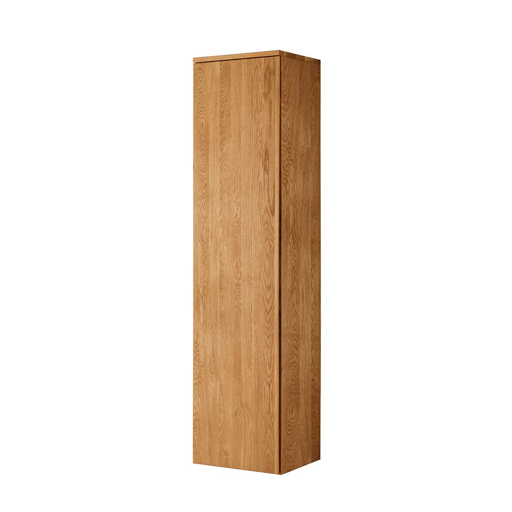 40x165x35 1-türiger Schrank für die Wandmontage aus Asteiche Massivholz Sotunes