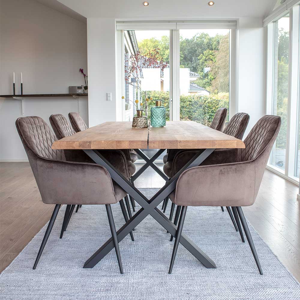 Moderne Essgruppen Aus Leder Oder Holz Wohnen De