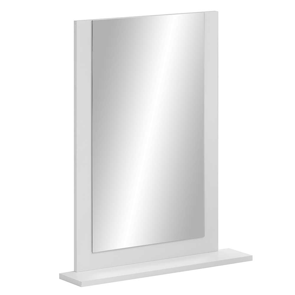 60x77x14 Spiegel mit Ablage in Weiß - modernes Design Niuna