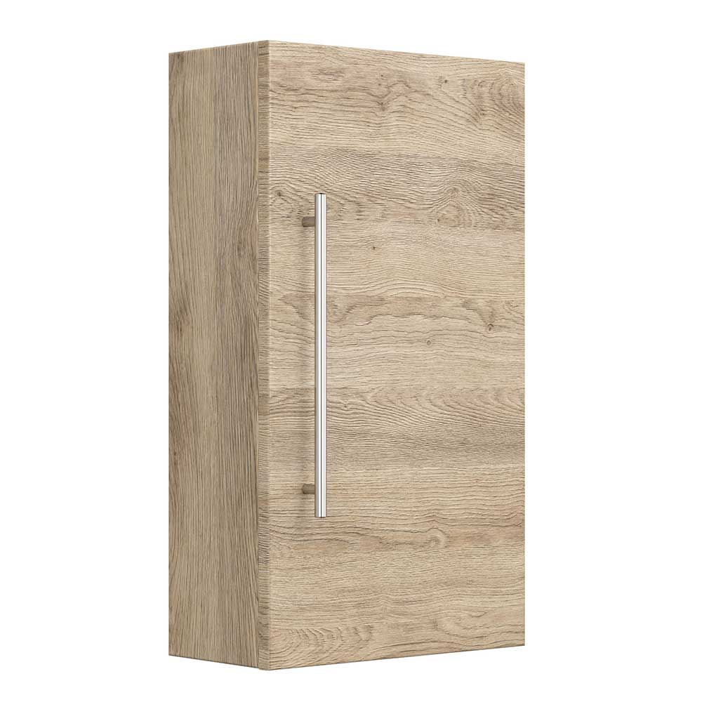Badezimmer-Oberschrank in Holzoptik Eiche hell - mit gedämpfter Tür Osdrav