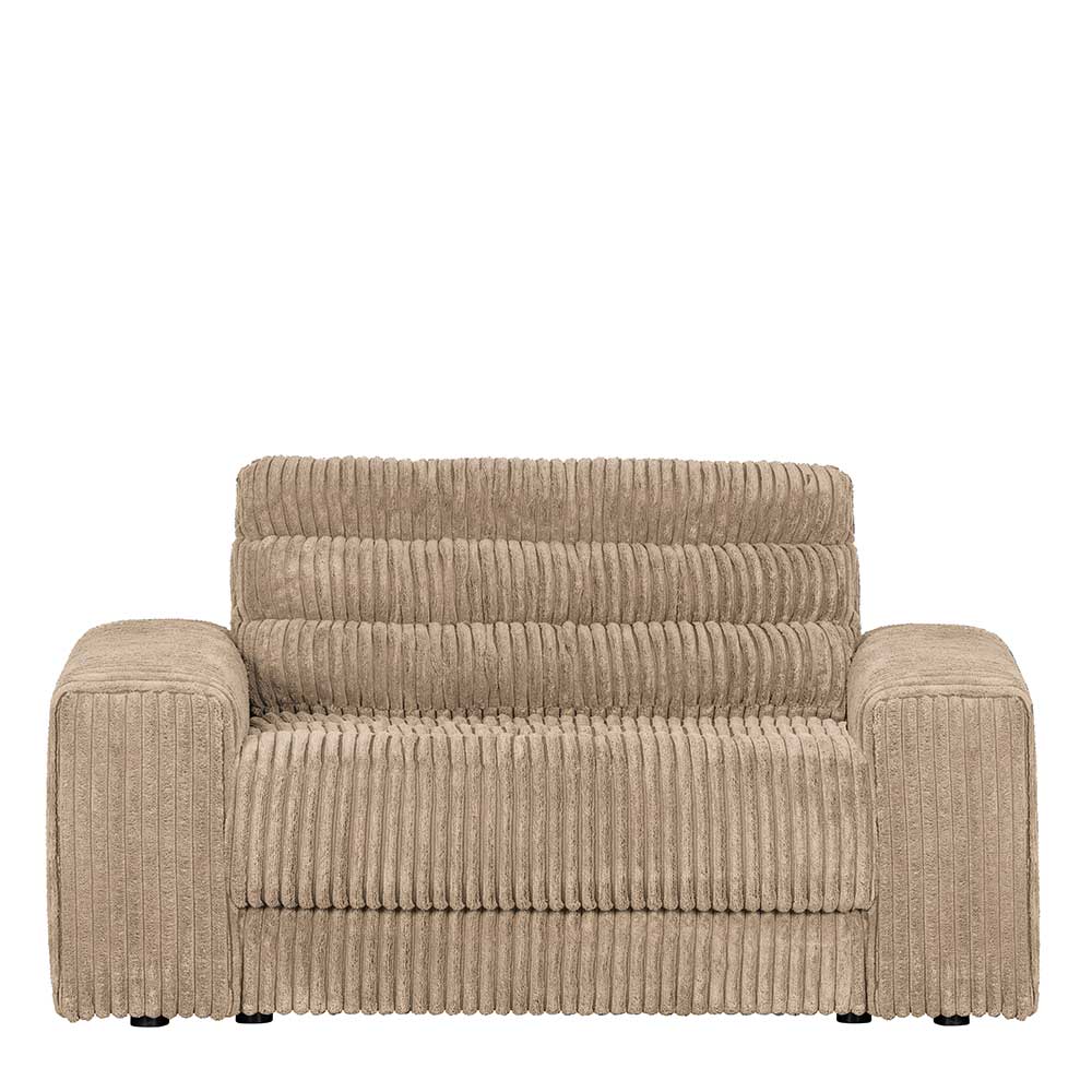 Breitcord Sofa mit Armlehnen in Beige - in vier Größen online kaufen Amaikan
