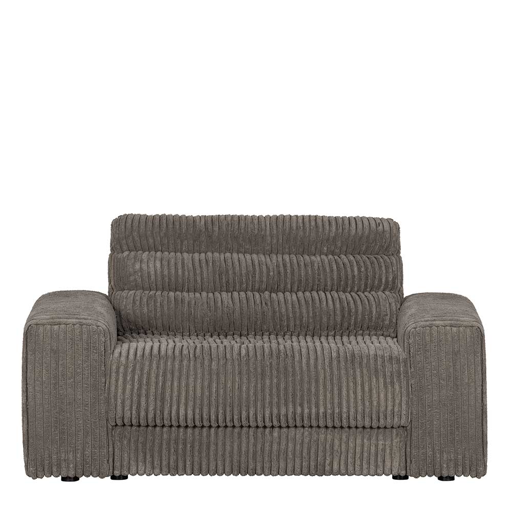 Cord Couch als 1er 2er 3er oder 4er Sofa in Grau - modern Vernazza