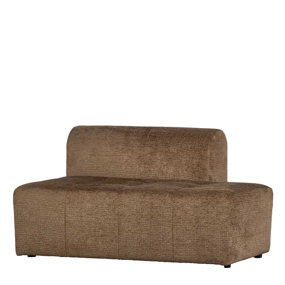 Couch Modul in Hellbraun Samt - modernes Design Revisiona