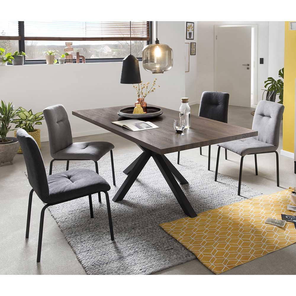 Design Esstischgruppe als Set mit vier Sitzplätzen Solida