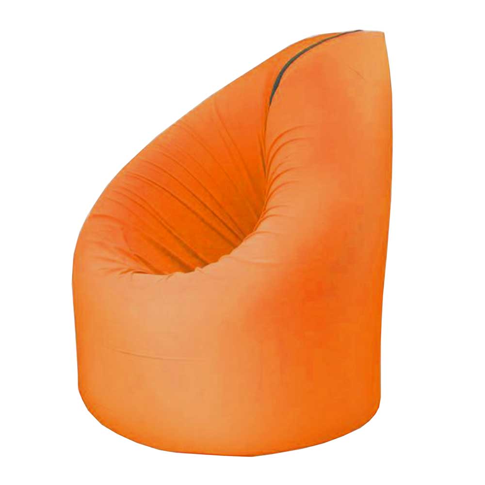 Design Sitzsack in Orange Grau auch als Liege 90x210 zu verwenden Aneta