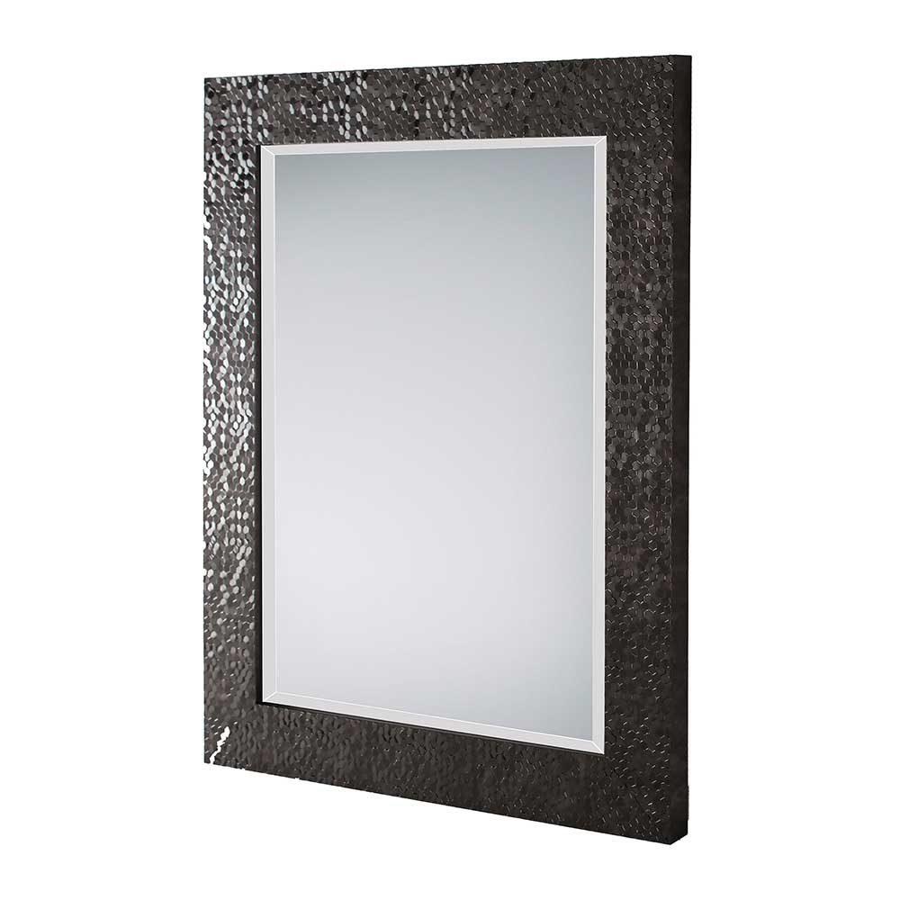 Design Spiegel mit breitem Rahmen in Schwarz - Hoch- oder Querformat Edinburgh