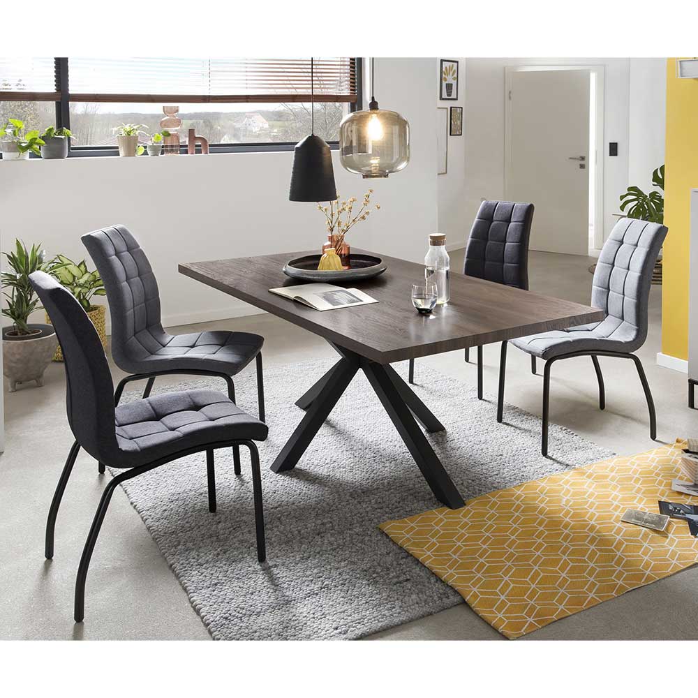 Esszimmer Tischgruppe mit vier Sitzplätzen in modernem Design Terry