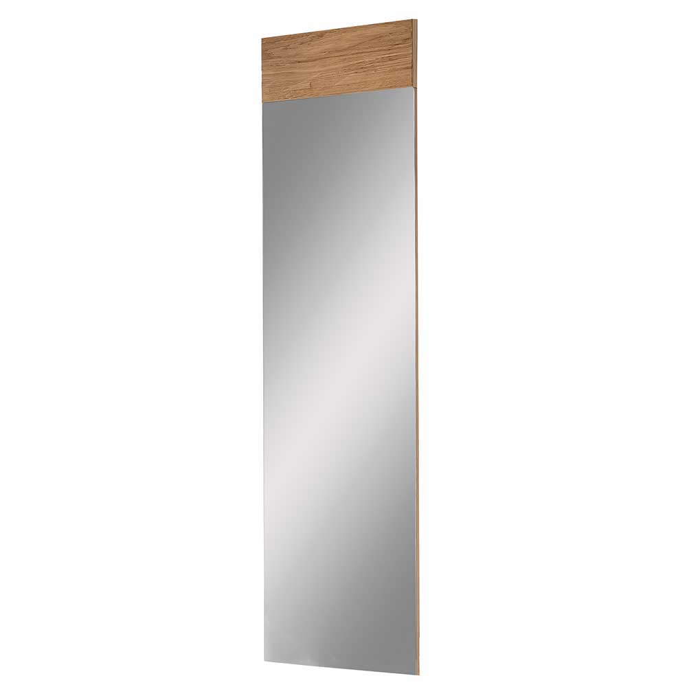 Flur Spiegel mit Balkeneiche Furnier 40 x 160 cm Macusos