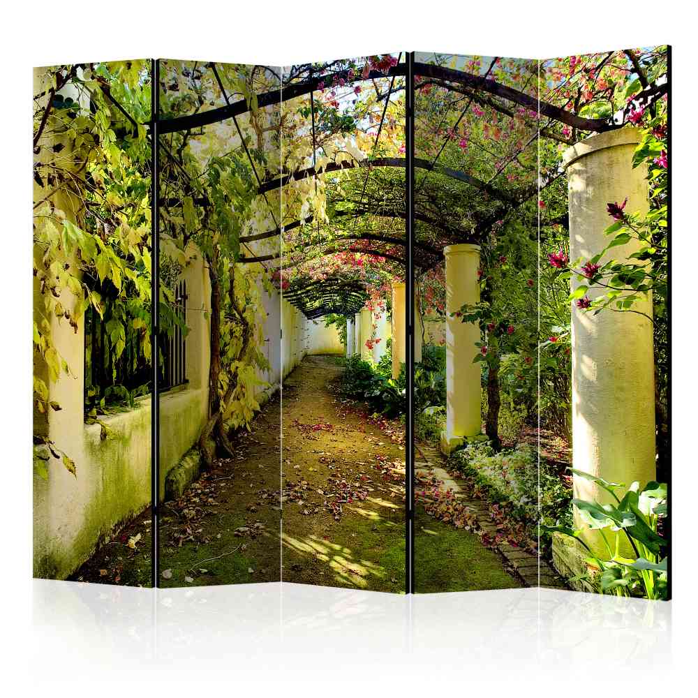 Foto Trennwand Bogengang in Garten Foto-Motiv auf Leinwand Restravon