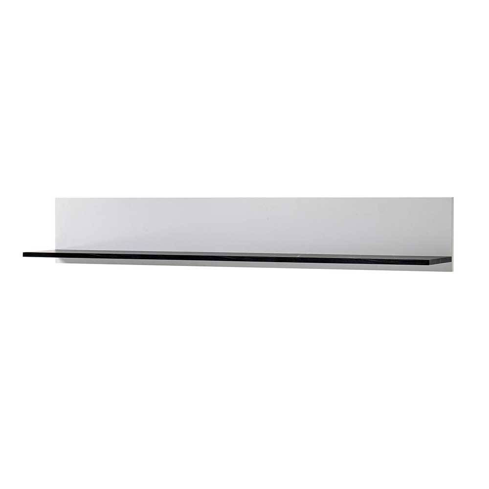 Hängeboard in Weiß & Anthrazit Steinoptik in 140 cm oder 180 cm Länge Vaffonia