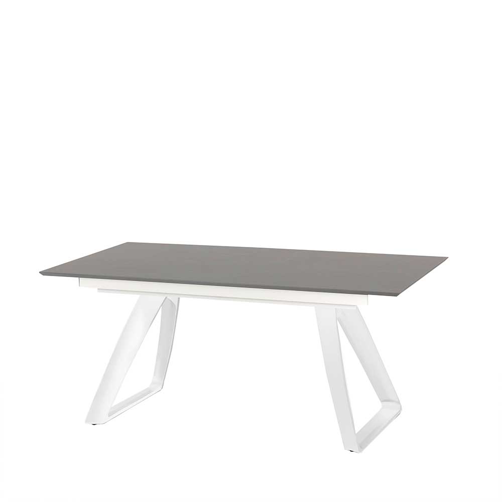 Hochwertiger Esszimmertisch zum Verlängern in Grau & Weiß - modern Fascinoso