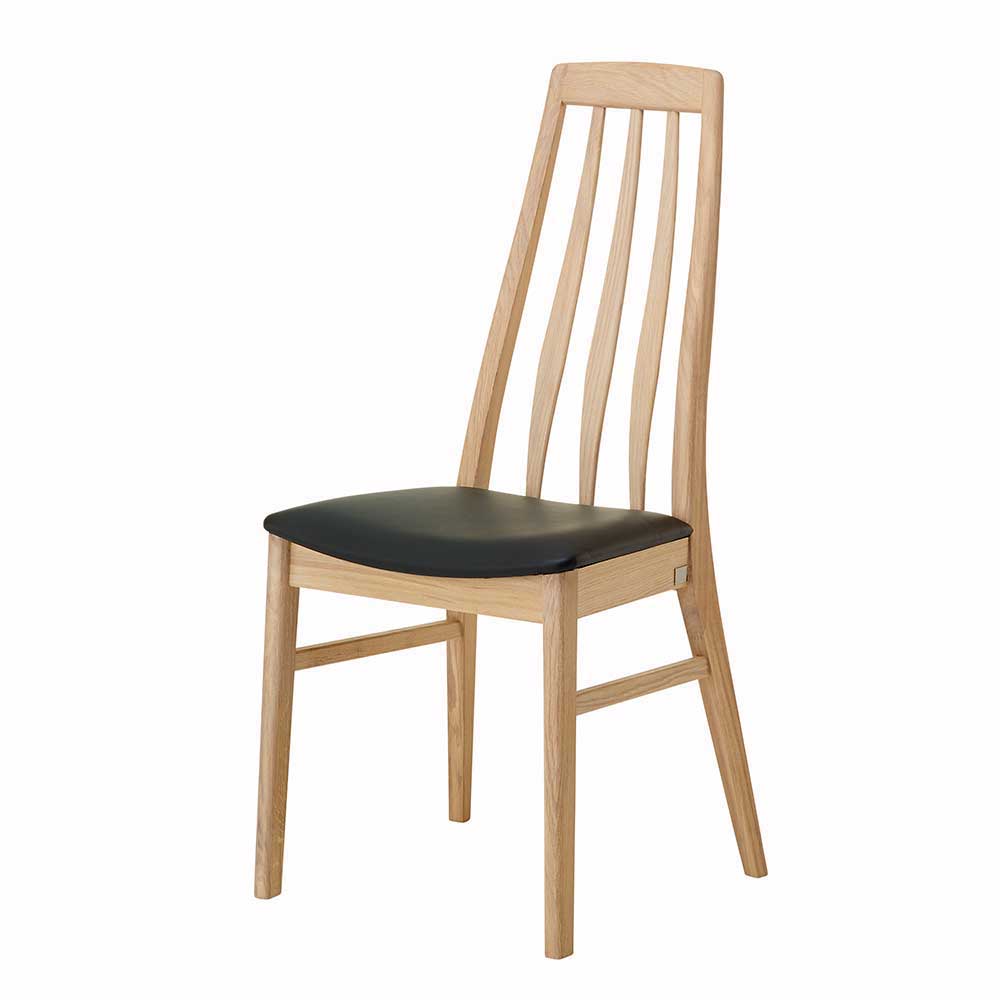 Hochwertiger Stuhl aus Eichenholz & Echtleder Baddy