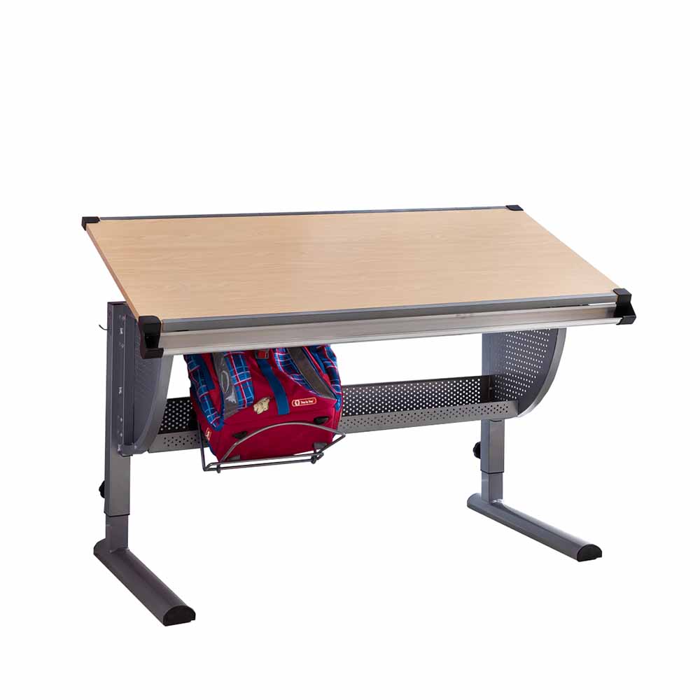 Höhenverstellbarer Schreibtisch Tischplatte neigbar für Kinder und Jugendliche Romesca