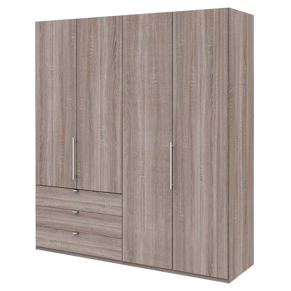 Holz Dekor Schlafzimmerschrank mit Falttüren & Schubladen Crenba