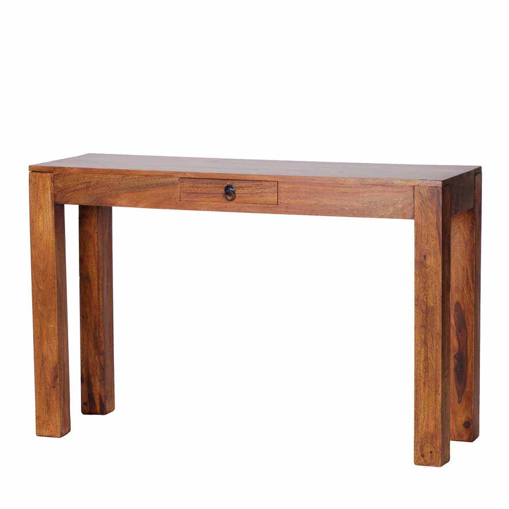 Holzkonsole Tisch Form Sheesham Massivholz Hoslo