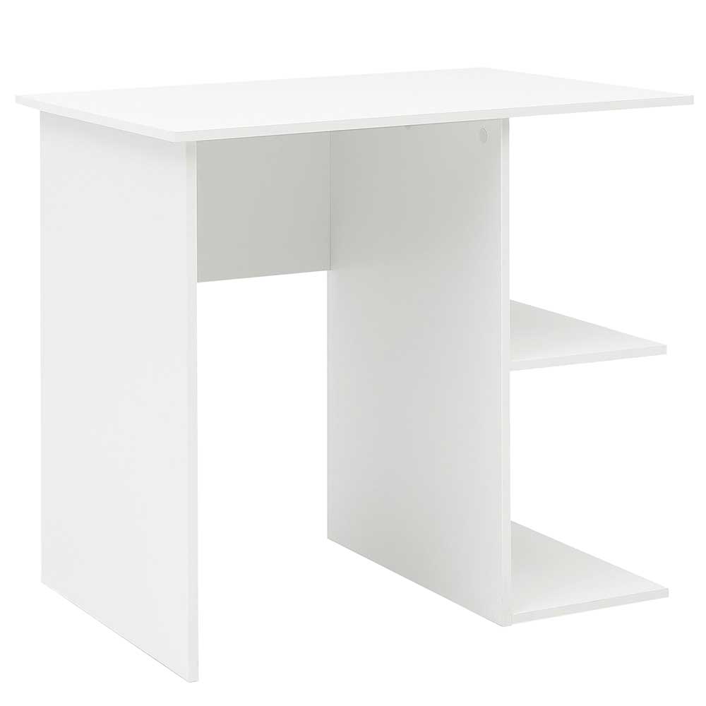 Kleiner Schreibtisch mit Regal in Weiß - 82x77x60 cm Princessa